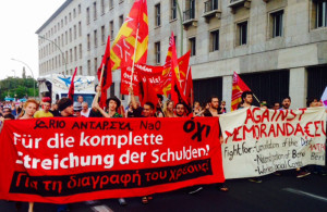 Se movilizan en Berlín para decir NO a la Troika